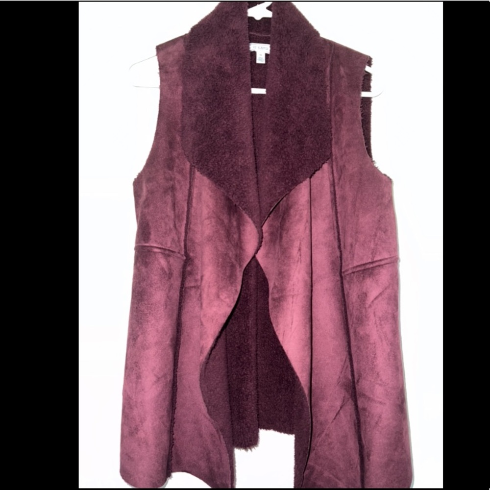Faux Fur Lined Vest Size M